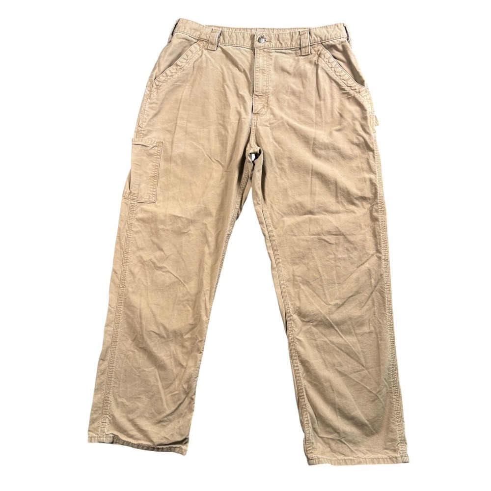 Carhartt B151 Dungaree Pants Tan Canvas Workwear 36x31 Gorpcore Outdoor
